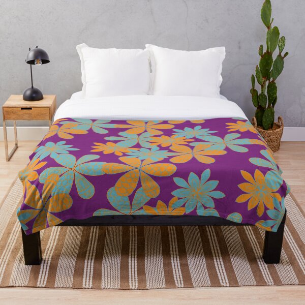 Item preview, Pretty Floral Design inspired by Retro British Patterns Purple  designed and sold by Aureusglow.