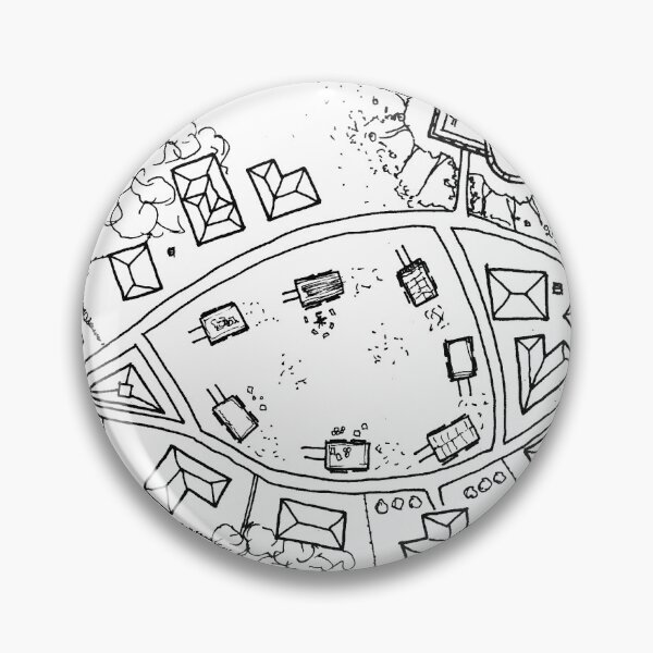 Item preview, Mapa dibujado a mano de Towermarket designed and sold by AidanColyer.