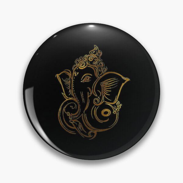 Aperçu de l'œuvre Yin-Yang Gold Ganesha : Harmonie de l'équilibre divin créée et vendue par ElephantClub.