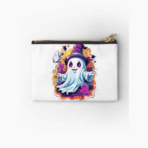 Item preview, Cute Ghost Wearing Witch Hat designed and sold by Imaginaria Inkworks.