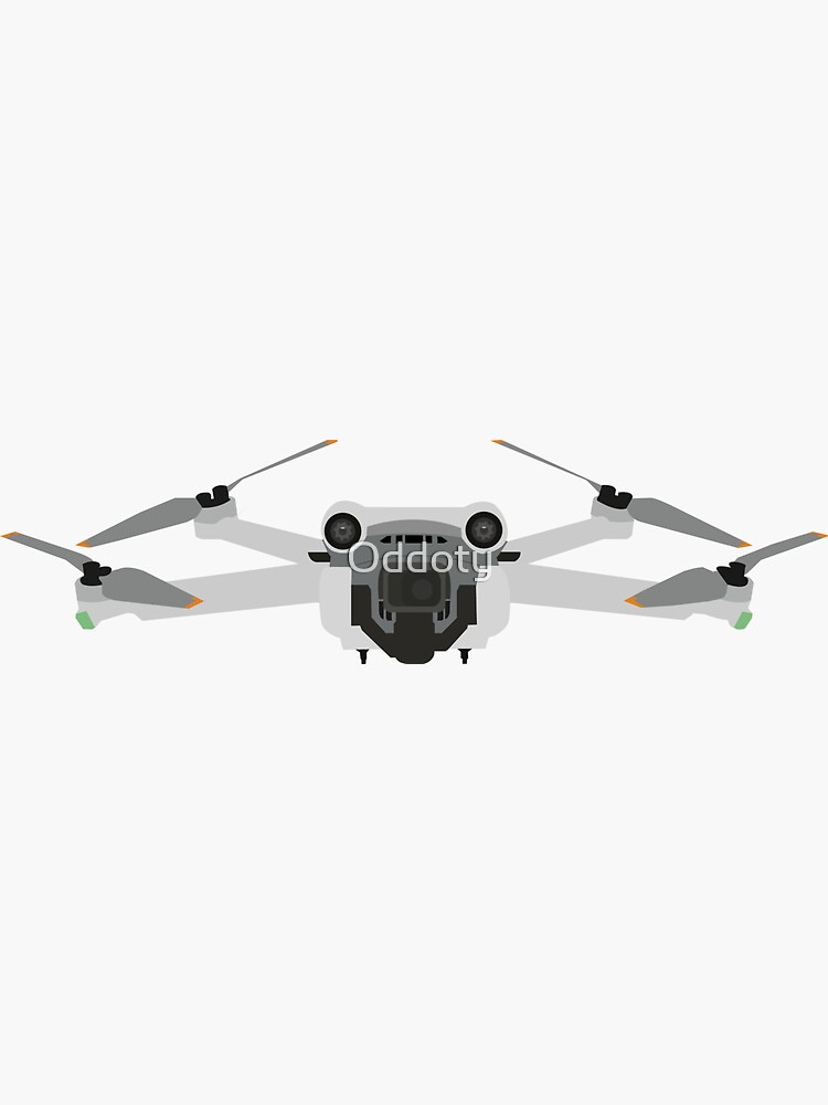 DJI Mini 4 Pro Drone Silhouette Quadcopter UAS UAV Vinyl Decal -Choose  Color/Sze