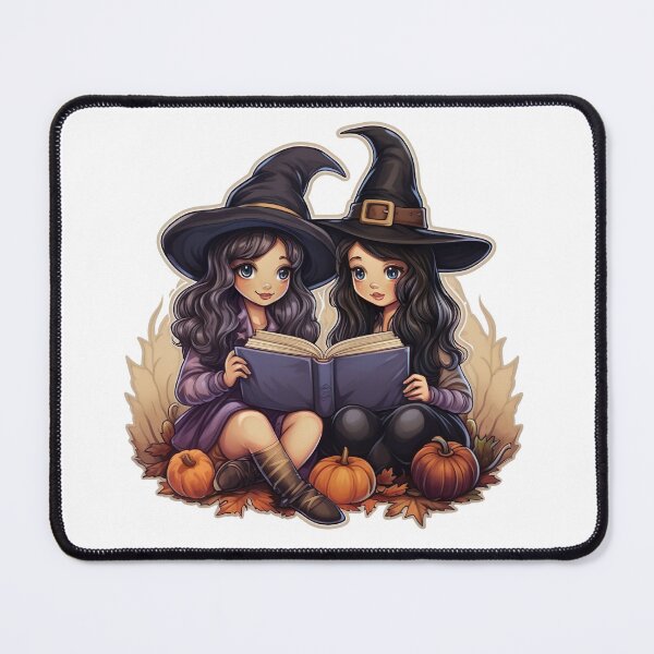 Item preview, Vintage Witch Book Reading Camping Halloween designed and sold by InkCreato.