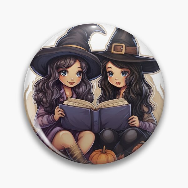 Artikelvorschau, Vintage Witch Book Reading Camping Halloween entworfen und verkauft von InkCreato.