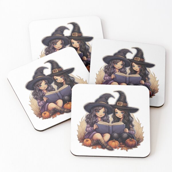 Item preview, Vintage Witch Book Reading Camping Halloween designed and sold by InkCreato.