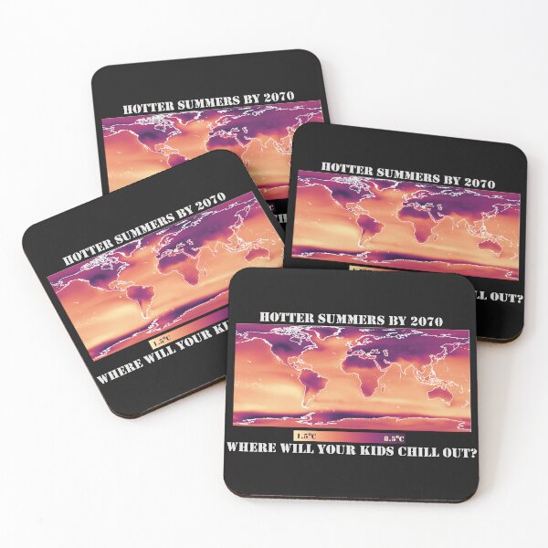 Item preview, Climate Change: Where will you chill out? Degrees C in magma colors designed and sold by DreamingBeetle.