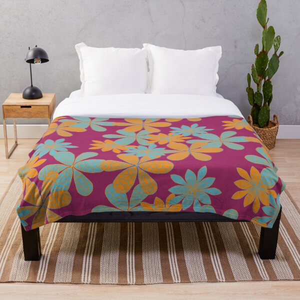 Item preview, Pretty Floral Design Inspired by Retro British Patterns Magenta  designed and sold by Aureusglow.