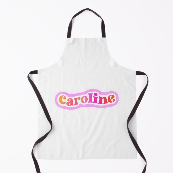 Item preview, Caroline Name Sticker Pink & Orange Gradient designed and sold by NataGerken.