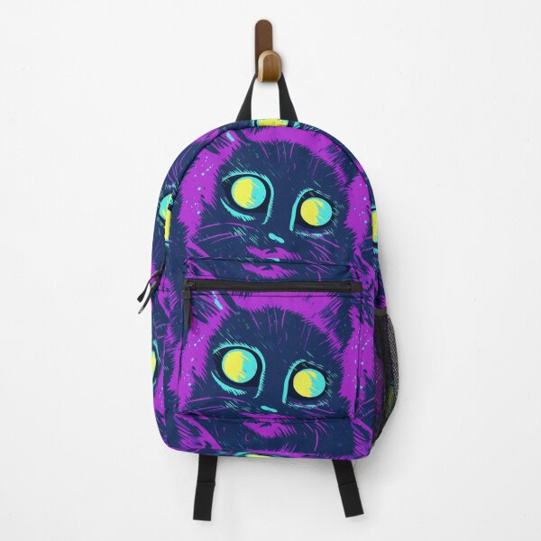 Item preview, Purple Blue Cat Neon Reflective Eyes designed and sold by Sturdust.