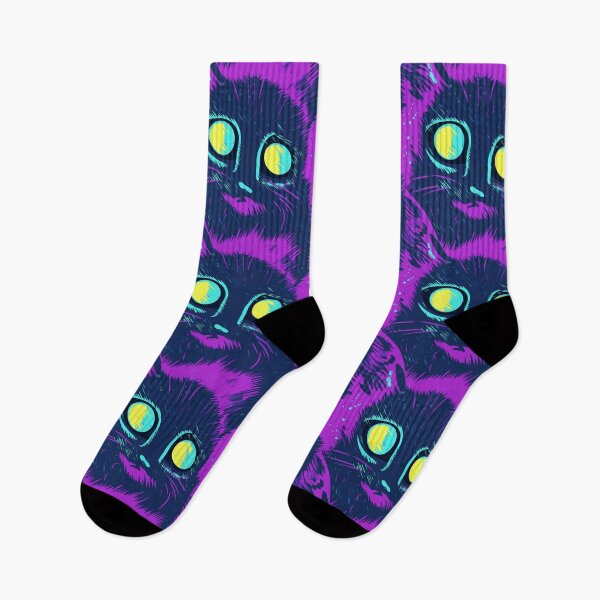 Item preview, Purple Blue Cat Neon Reflective Eyes  designed and sold by Sturdust.