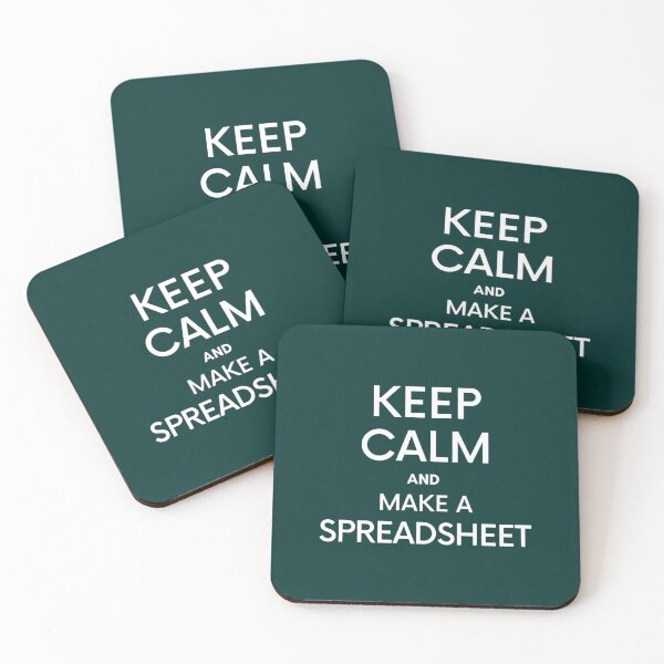 Item preview, Keep Calm and make a Spreadsheet - Microsoft ExcelGoogle Sheets designed and sold by GideonHackett.