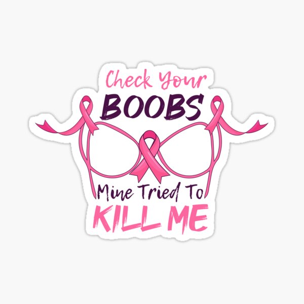 Check Your Boobs Stickers for Sale