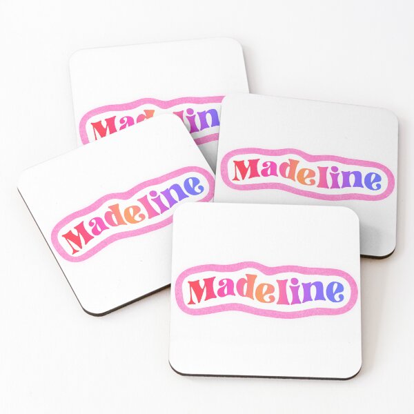 Item preview, Madeline Name Sticker Pink, Orange & Purple Gradient designed and sold by NataGerken.