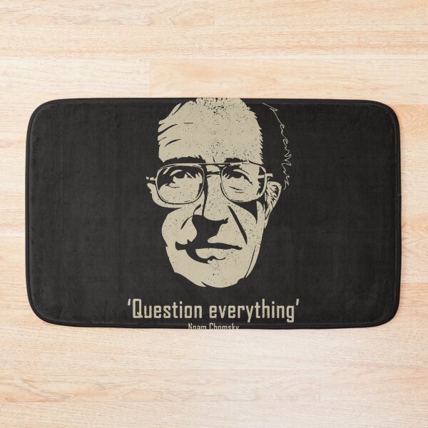 Item preview, Noam Chomsky Question Everything Distressed Logo Cheap Tee Logo B B E R N I E S A N D E R S S Class designed and sold by JeffryBartell.