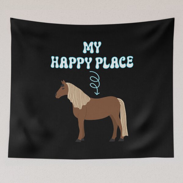 Item preview, My Happy Place Horse Lover Gifts Horseback Riding Equestrian designed and sold by Allomensiaa.