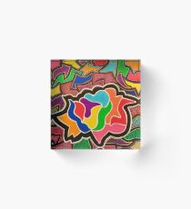 Libmandy Art: LONELY FLOWER Acrylic Block