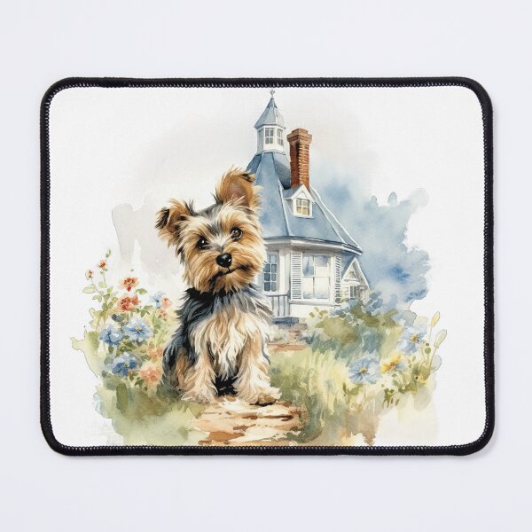 Item preview, Yorkie watercolor down home designed and sold by kentHdesigns.