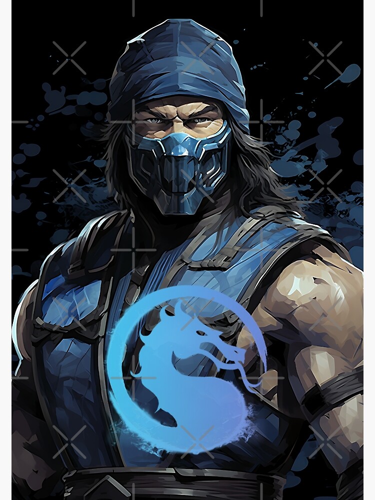 Sub-Zero Mortal Kombat Poster Art Painting - Framed - NEW USA