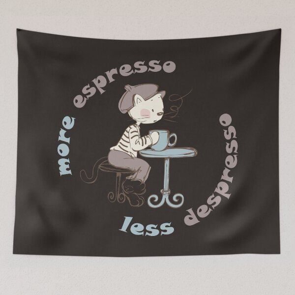 Item preview, Sip like a Cat: More Espresso, Less Despresso designed and sold by EmeraldeaArt.