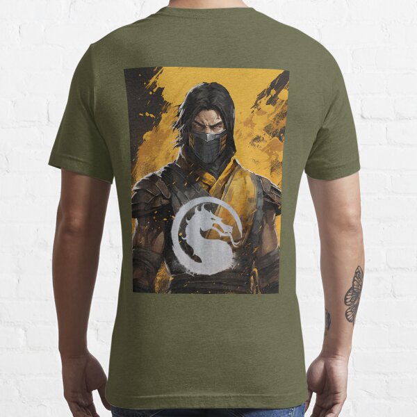 MORTAL KOMBAT T-shirt 1993 KANO Tee one sided Black GILDAN T SHIRT