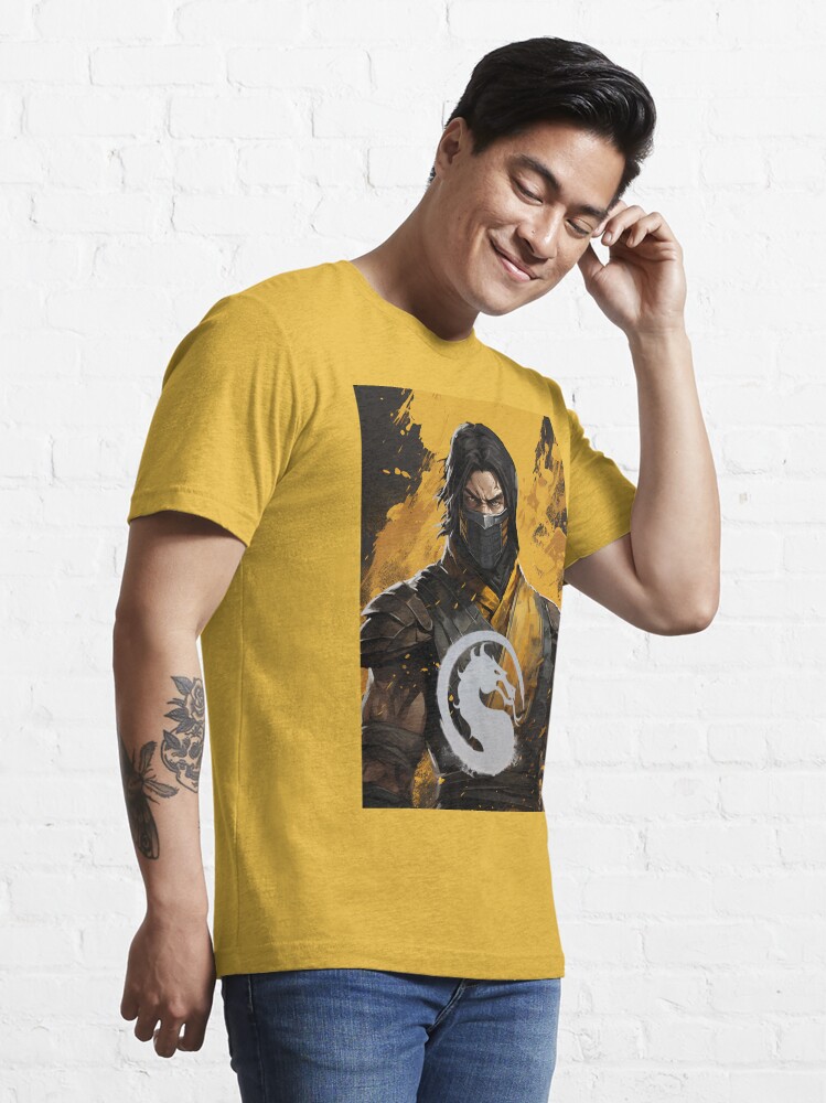 MORTAL KOMBAT T-shirt 1993 KANO Tee one sided Black GILDAN T SHIRT