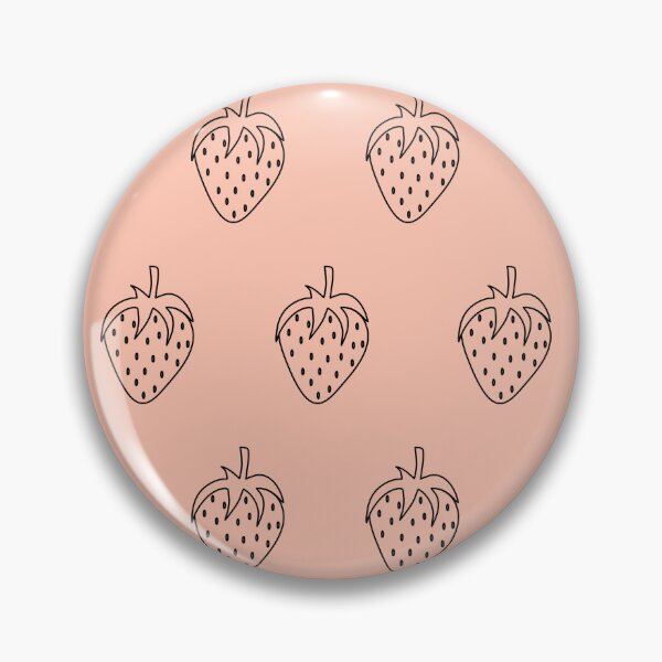 Item preview, Pink Strawberry Pattern Aesthetic Strawberries Pale Pink designed and sold by morgenbaer.