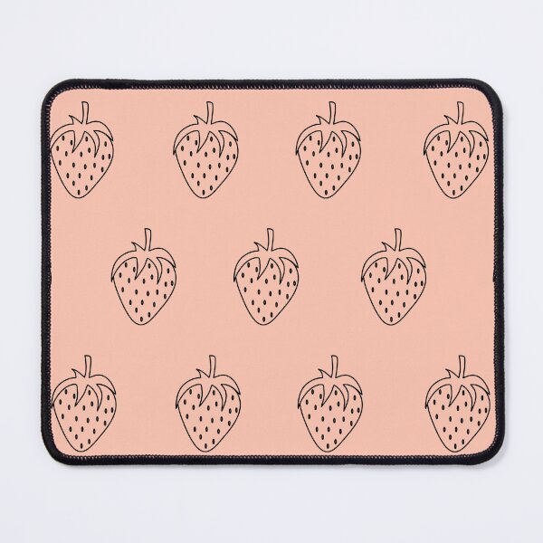 Item preview, Pink Strawberry Pattern Aesthetic Strawberries Pale Pink designed and sold by morgenbaer.