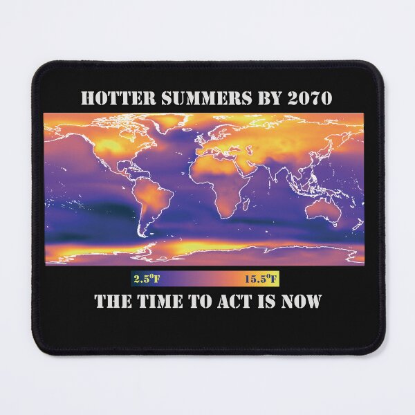 Item preview, Climate Change: Where will you chill out? Degrees F in thermal colors designed and sold by DreamingBeetle.