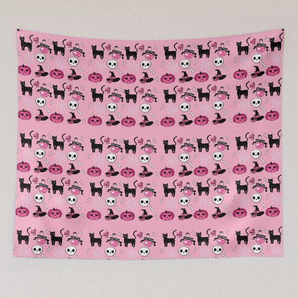 Item preview, Spooky Pink Halloween Pattern designed and sold by violletine.