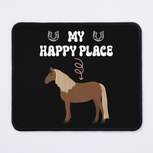 Item preview, My Happy Place Horse Lover Gifts Horseback Riding Equestrian designed and sold by Allomensiaa.