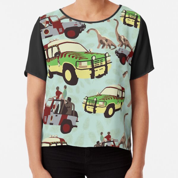 Jurassic Ride Chiffon Top