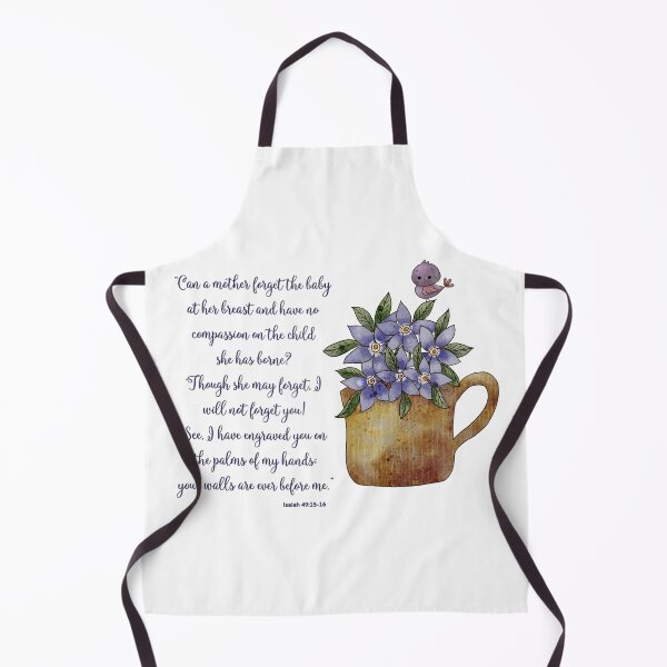 Item preview, Isaías 49 Escritura con No me olvides flores designed and sold by Lavender Mint Graphics.