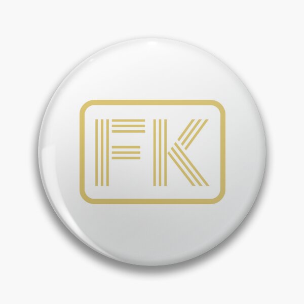 Artikelvorschau, FK-Initialen goldene geometrische Buchstaben entworfen und verkauft von Jeallan Designs.