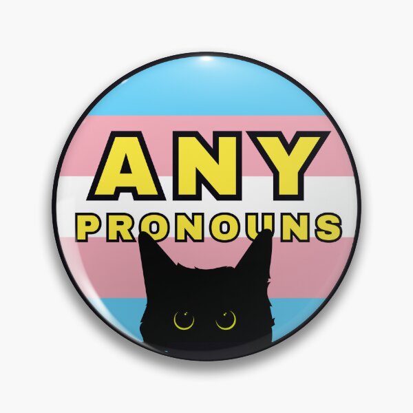 Artikelvorschau, Void Cat Trans Transgender Any Pronomen entworfen und verkauft von Furia LGBTQ+ Accessories.