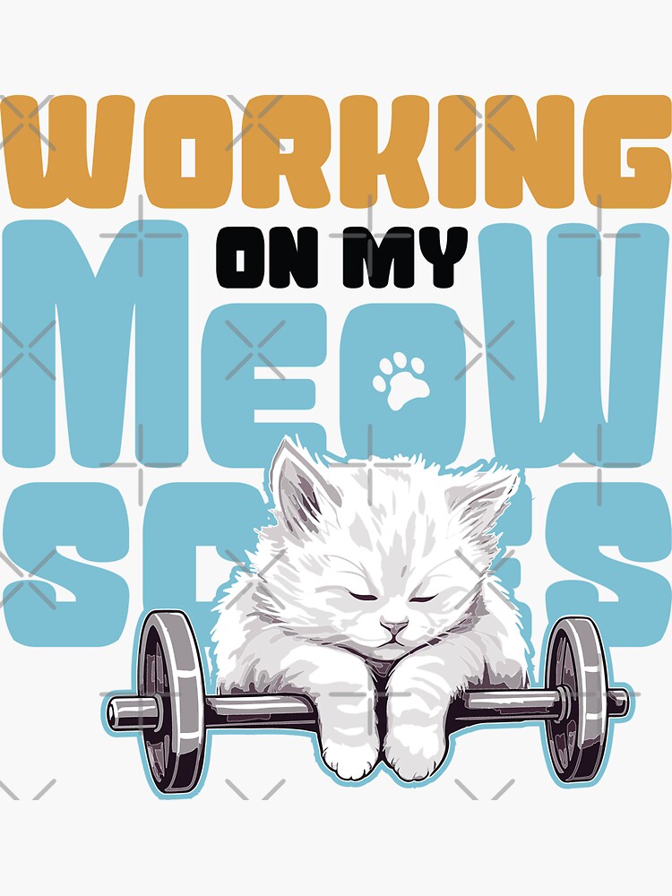 Gym Sticker Funny Workout Sticker for Water Bottle, Gym Motivation Sticker, Weightlifting Sticker, Eat Sleep Gym Repeat