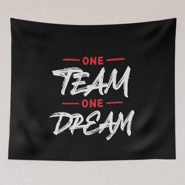 Item preview, one team one dream designed and sold by Zagach Letters.