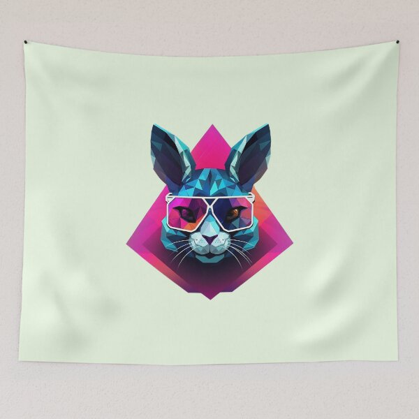 Item preview, Bunny with glasses designed and sold by MyBunnyverse.