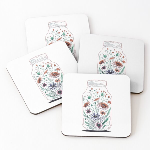 Item preview, Flowers in mason jar designed and sold by Top-Bot.