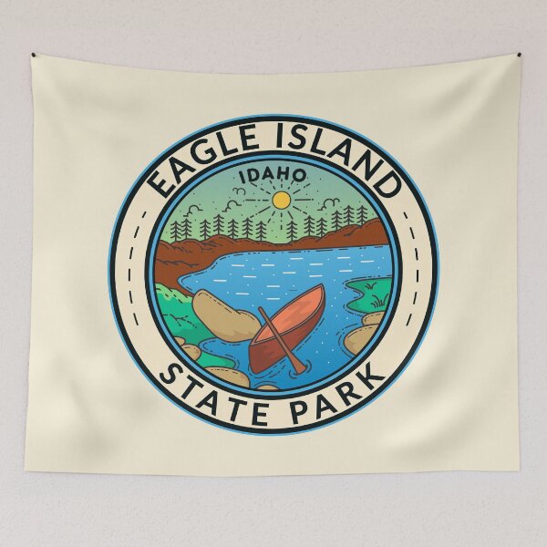 Item preview, Eagle Island State Park Idaho Badge designed and sold by KrisSidDesigns.
