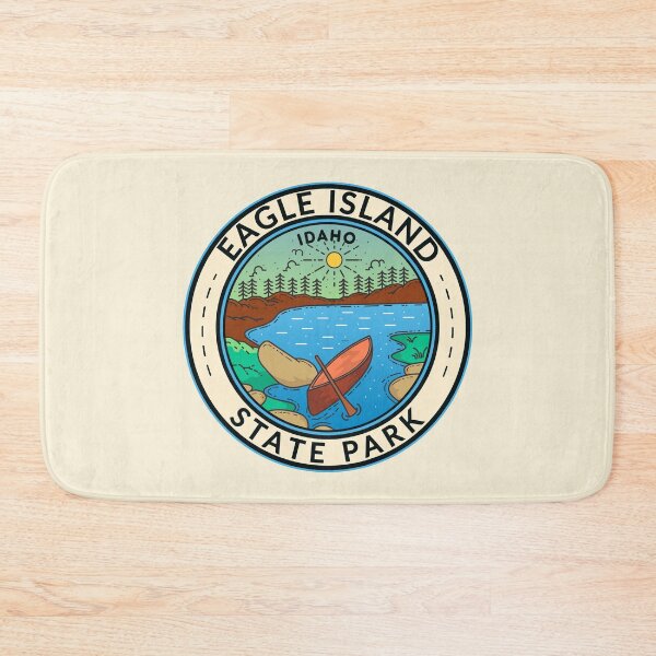 Aperçu de l'œuvre Insigne du parc d'État d'Eagle Island, Idaho créée et vendue par KrisSidDesigns.