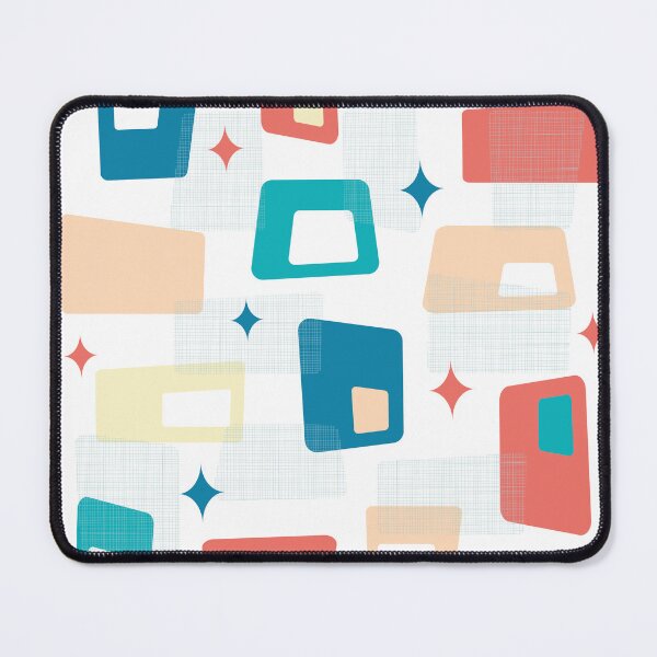 Item preview, Atomic Age Mid Century Modern Blocks Celadon Blue designed and sold by trdstudio.