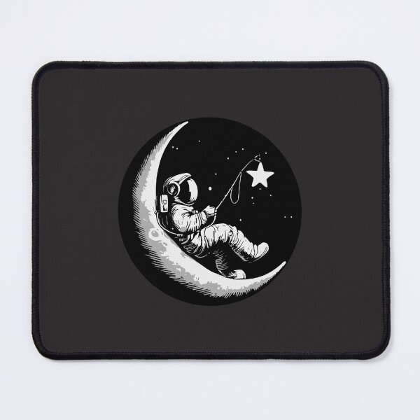 Item preview, vintage astronaut fishing star on space designed and sold by shaderepublic.