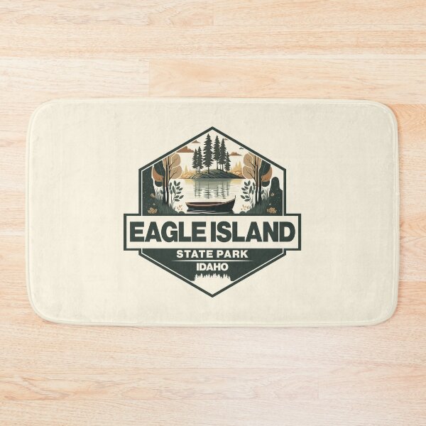 Item preview, Eagle Island State Park Idaho Travel Art Badge designed and sold by KrisSidDesigns.