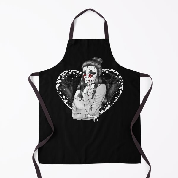 Item preview, Young woman crying blood tears over bleeding heart designed and sold by AranisuDrawings.