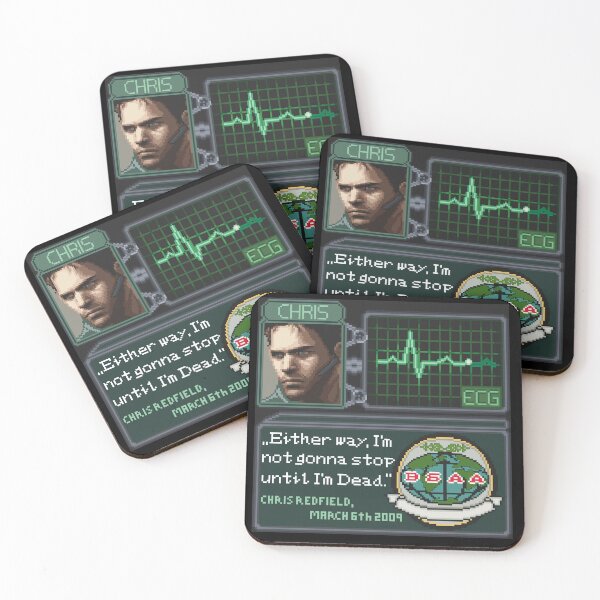 Item preview, Resident Evil Chris Redfield Pixel Art designed and sold by AlleenasPixels.