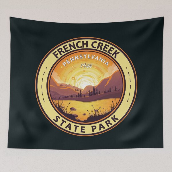 Item preview, French Creek State Park Pennsylvania Travel Art Badge designed and sold by KrisSidDesigns.