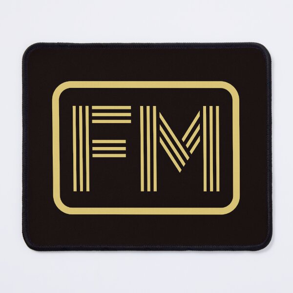Item preview, FM Initials Gold Geometric Letters designed and sold by Jeallan Designs.