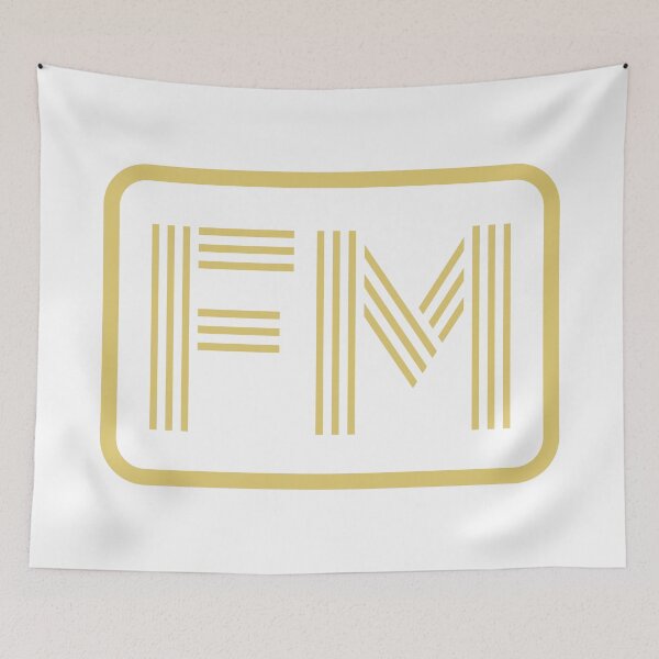 Item preview, FM Initials Gold Geometric Letters designed and sold by Jeallan Designs.