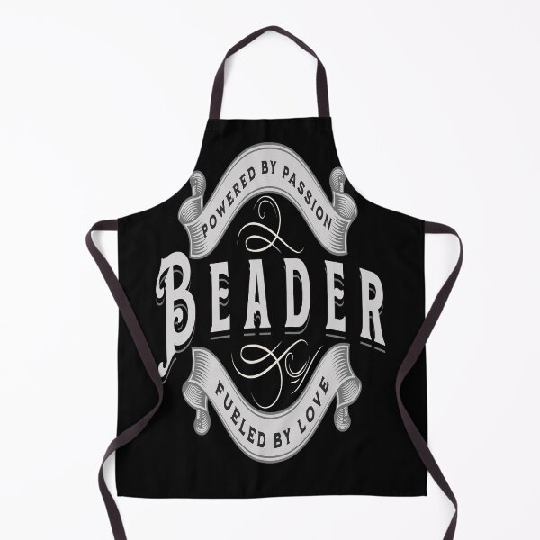 Item preview, Beader powered by passion fueled by love jewelry maker gift ornamental ribbon designed and sold by MetalicBabe.