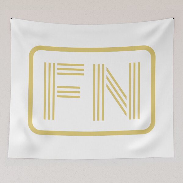 Item preview, FN Initials Gold Geometric Letters designed and sold by Jeallan Designs.