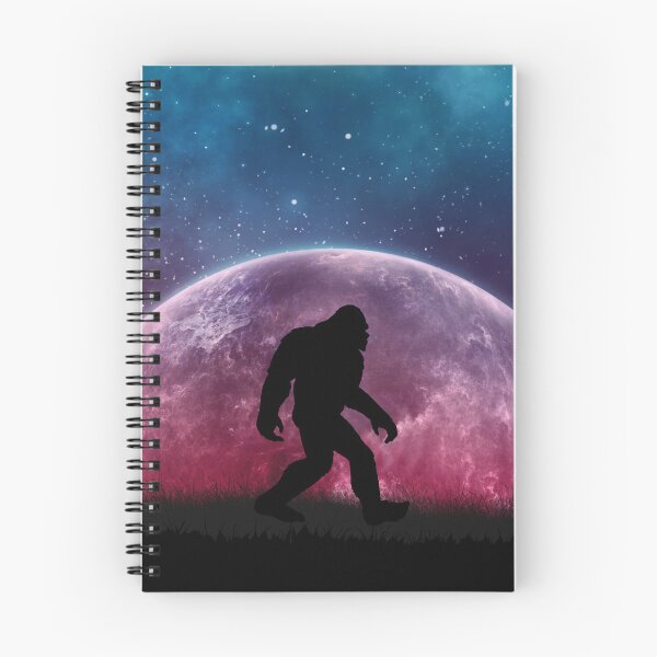 Item preview, Bigfoot silhouette walking with moon and stars  designed and sold by MrDeeter.